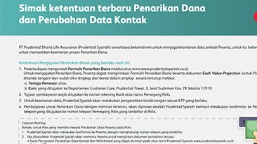 Flyer Edukasi Penarikan Dana dan Perubahan Data kontak
